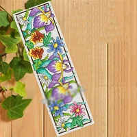 bk048diy craft cross stitch bookmark christmas plastic fabric needlework embroidery crafts counted new gifts kit holiday