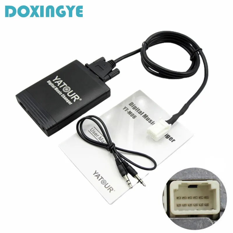 DOXINGYE USB SD AUX цифровой музыкальный станок, Автомобильный MP3-плеер, радио, адаптер для смены CD для Toyota Lexus Corolla 6 + 6-контактный интерфейс