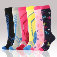 2022 new functional sports compression socks medical nursing anti fatigue calf stockings nylon elastic compression socks