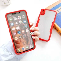 nonmeio 360 full coverage soft case for iphone xs max xr x phone case cover