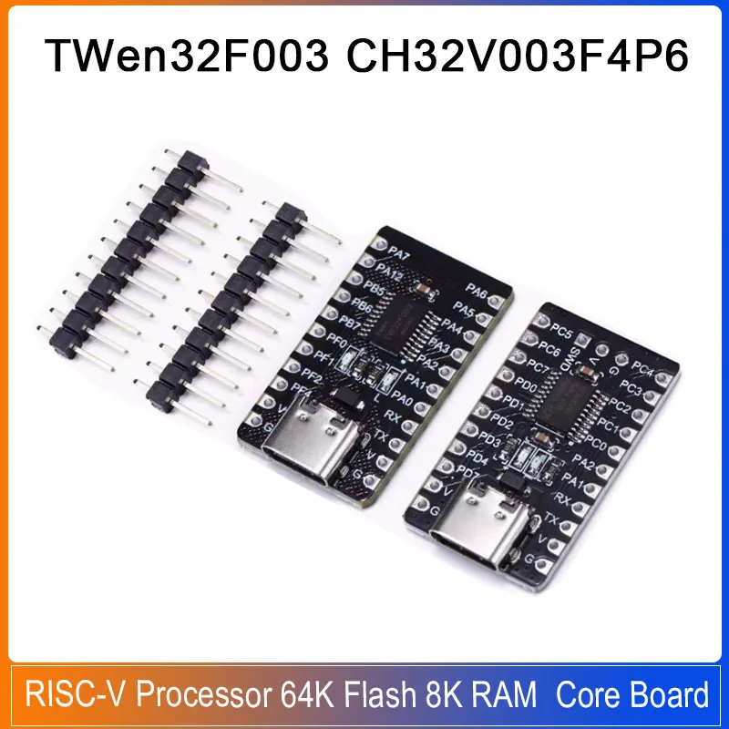 1-5 шт. TWen32F003 CH32V003F4P6 макетная плата RISC-V процессор 64K Flash 8K RAM основная