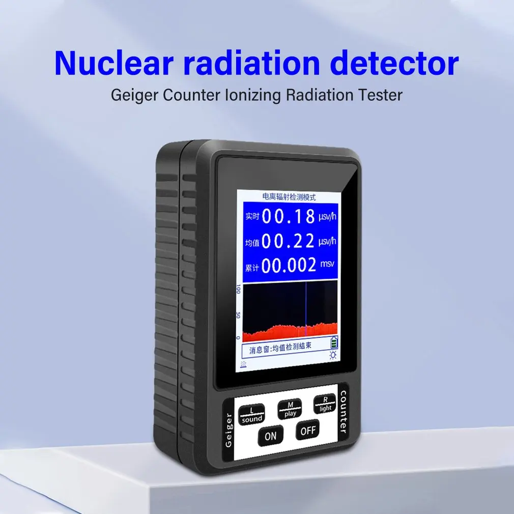 

Portable BR-9B Nuclear Radiation Detector X-rays γ-rays β-rays Detecting Tool Geiger Counter Personal Dosimeter Marble Tester