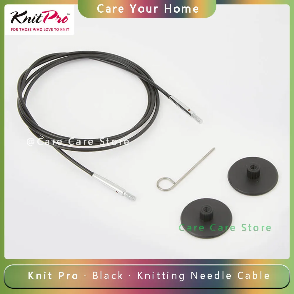 

KnitPro Black Interchangeable Knitting Needle Cable Knitting Accessories Circular Removable Needle Cord Knitting Tools Product