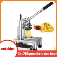 commercial potato chipper fruit vegetable slicer with stainless steel blades french fries cutter