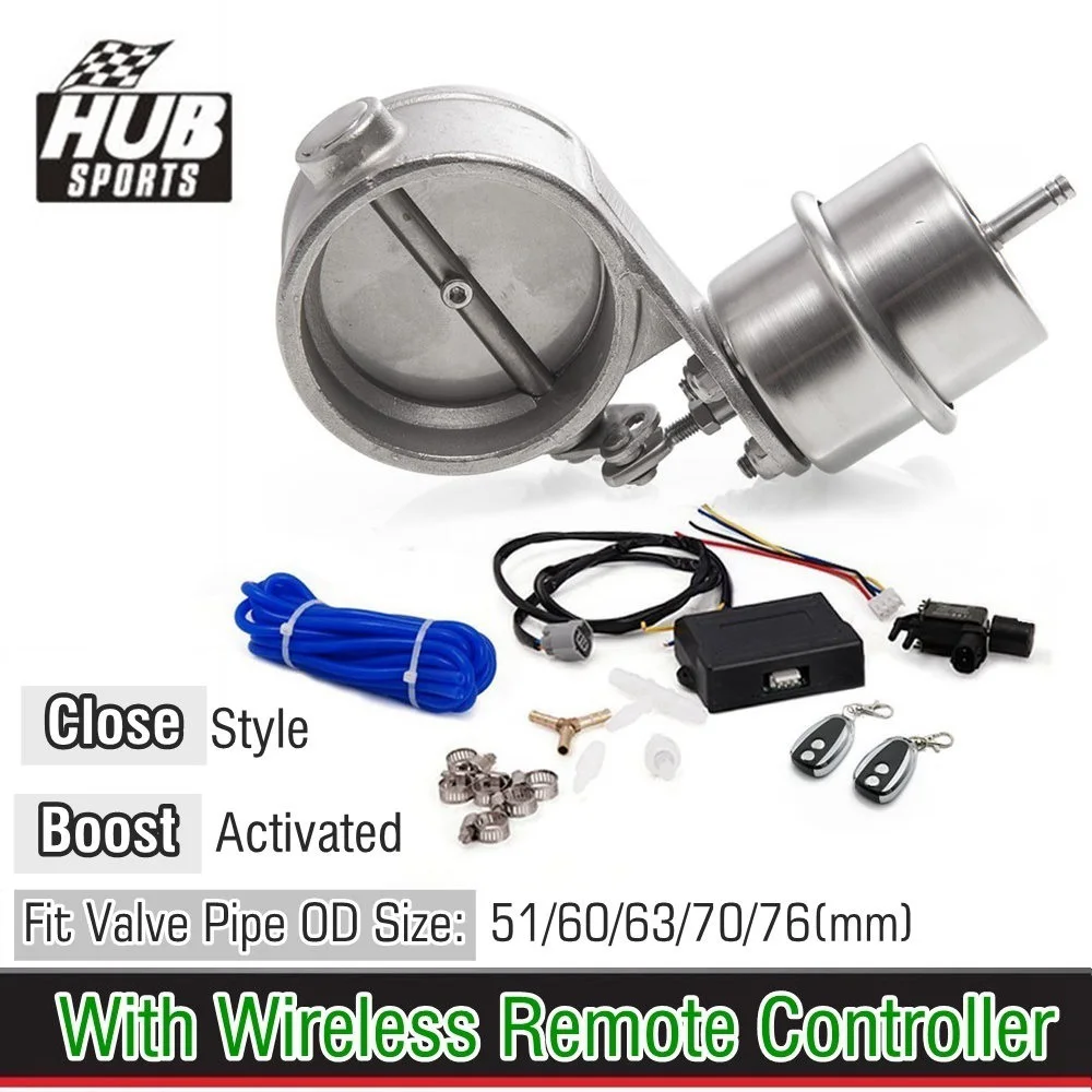 

Комплект клапанов регулировки выхлопных газов, вырез 51 мм/60 мм/63 мм/70 мм/76 мм для труб с закрытым приводом и беспроводным пультом дистанционн...