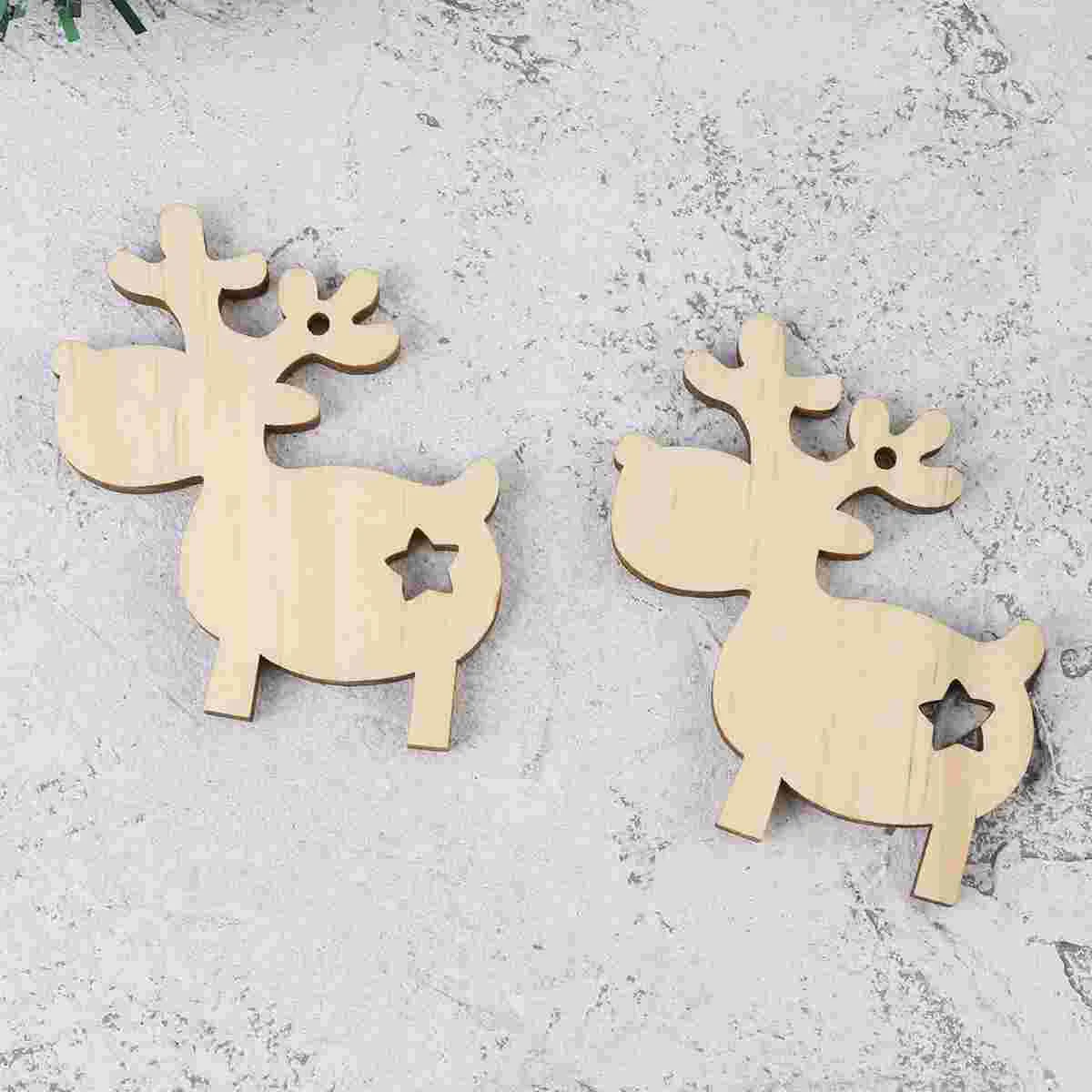 

10pcs Christmas Hanging Pendant Creative Cutouts Craft Ornament Gift Hanging DIY Pendant for Christmas Home