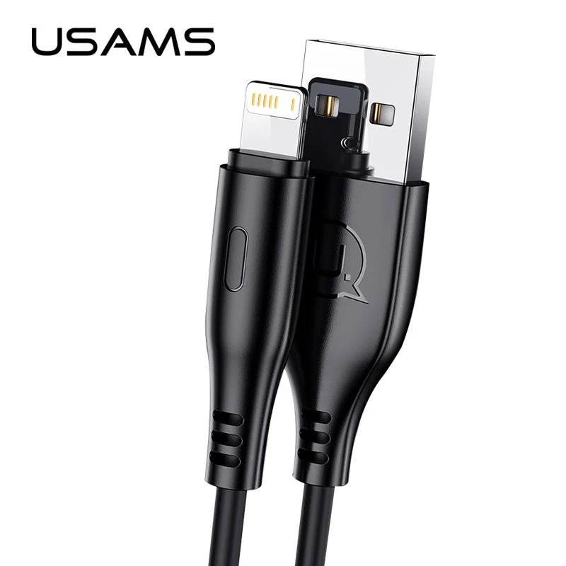 

USAMS U18 1m 2A Charge Data Cable Lightning Type C Micro USB Phone Cable For iPhone 13 12 11 X Xr Xs Huawei Xiaomi Samsung
