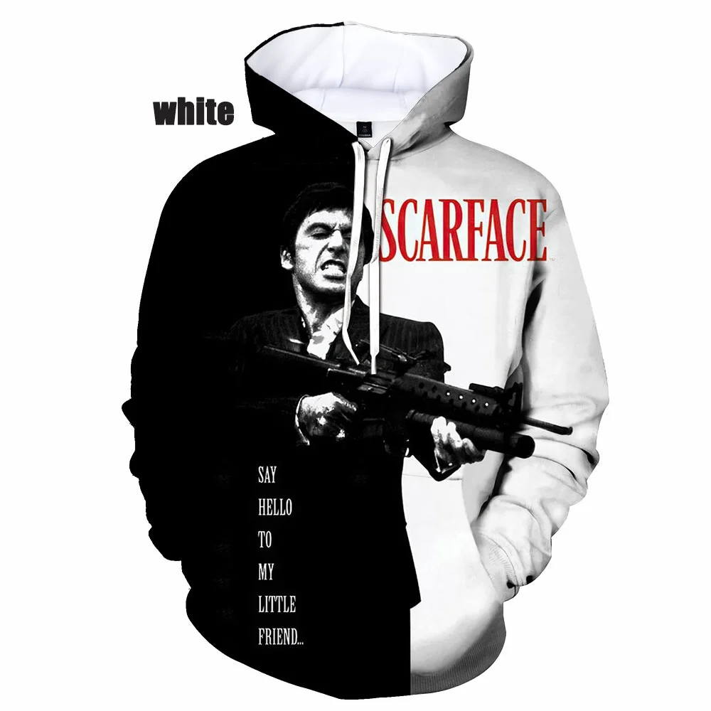 

New Fashion Womens/Mens Movie Scarfaces 3D Printed Hoodies Harajuku Streetwear Casual Long Sleeve Pullover