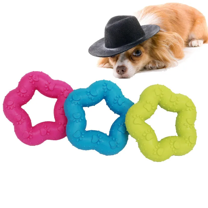 

New Pet Toy Rubber Resistance To Bite Dog Toy for Small Dogs Teeth Cleaning Chew Training Toys Pet Supplies Puppy Dogs Cats