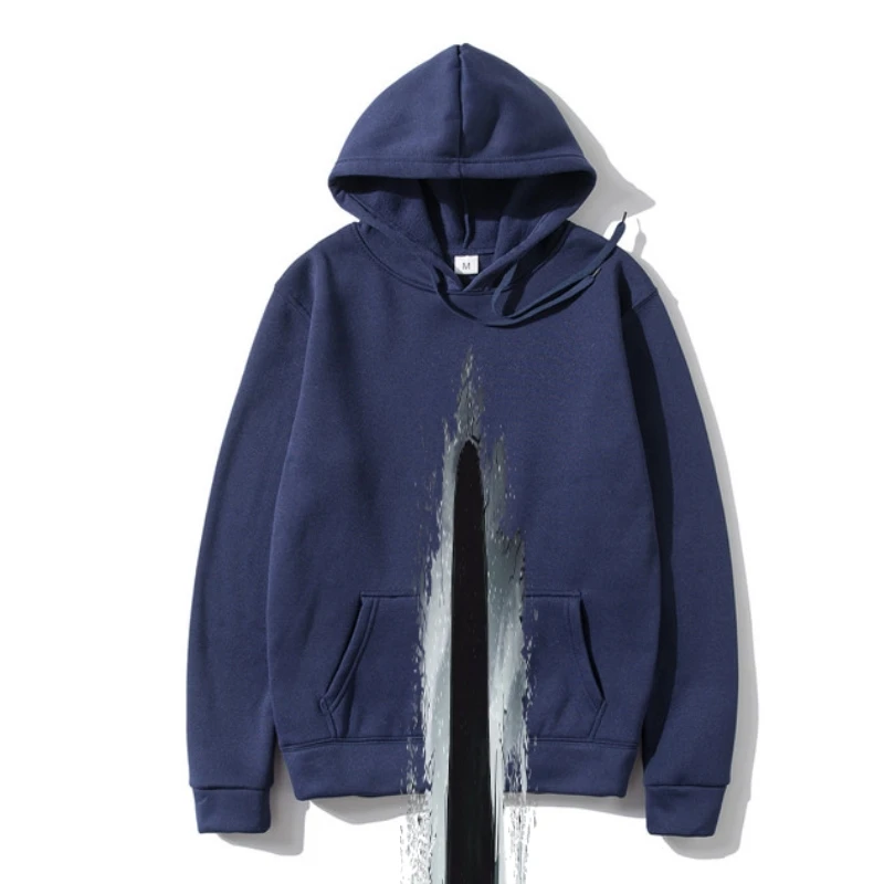 

2022 стиль, распродажа, модная мужская верхняя одежда с силуэтом Садако, Черная Толстовка