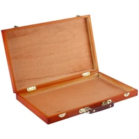 artist storage box wood artist tool brush storage box holder case organizer for pastels pencils jewelry makeup diy craft