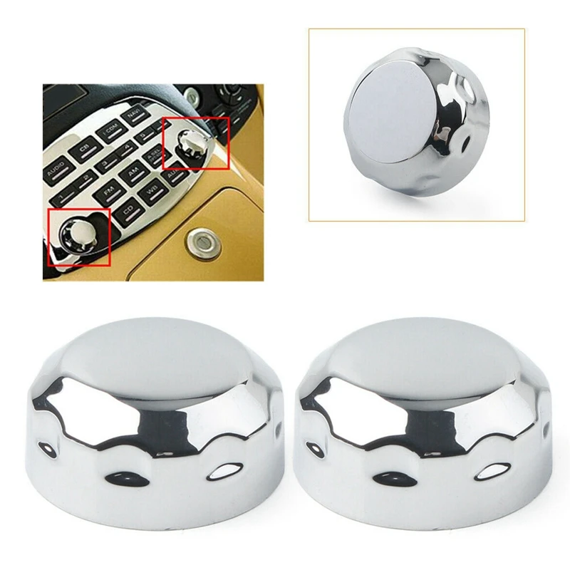 

Motorcycle Radio Knob Cover Audio Control Button Trim For Honda Goldwing GL1800 2001- 2017 GL1800 F6B Goldwing 2013-2017