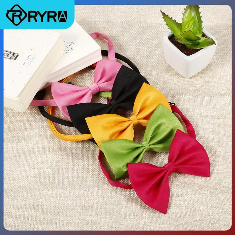 

Puppy Bow Ties Puppy Necktie Bow Tie 50pcs Strap For Cat Collar Pet Dog Bow Tie Dog Bowknot Colorful Dog Pet Supplies Decorate