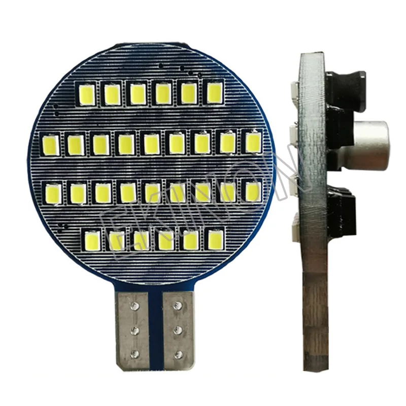 10 шт. внеполярные Автомобильные светодиодные лампы T10 W5W 2016 30SMD теплый белый свет |