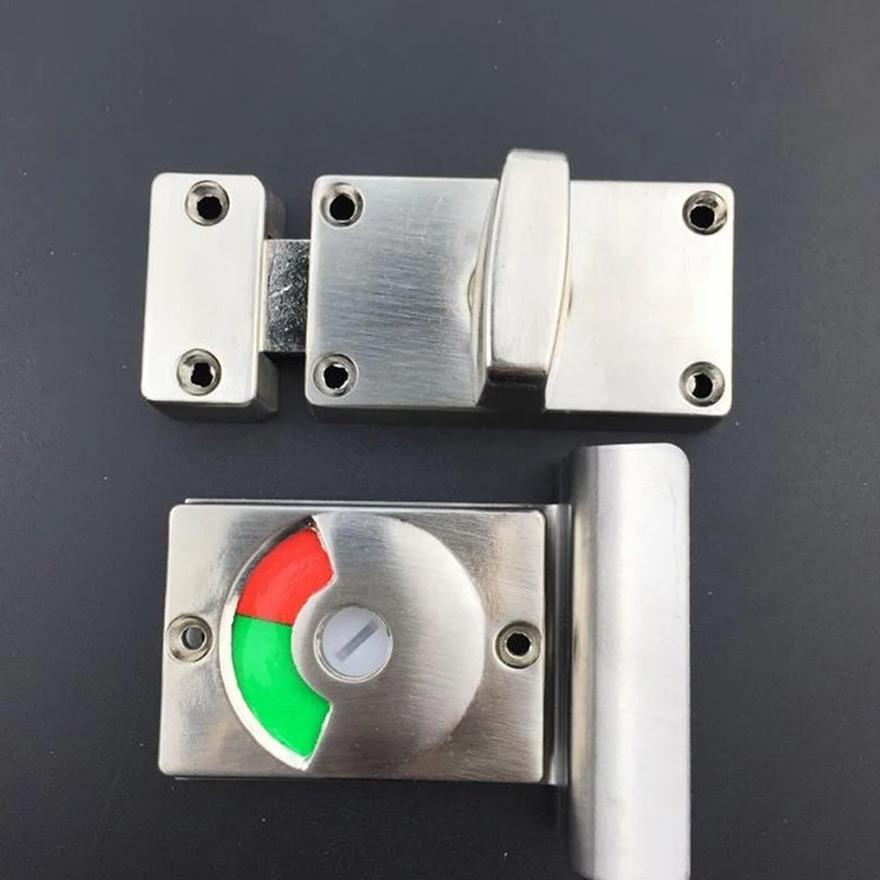 

Защелка дверного замка без ключа из нержавеющей стали с красным зеленым индикатором