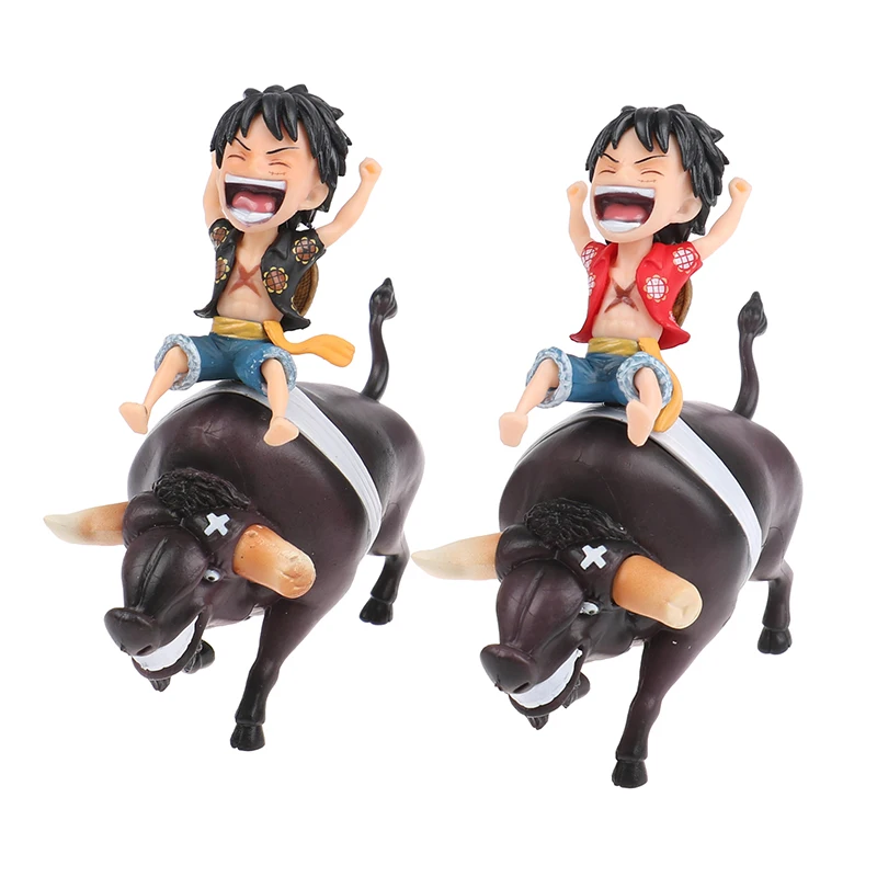 

15cm Anime One Piece Action Figure Monkey D Luffy Riding A Bull GK Statue Figurine PVC Collectible Model Toy Gift