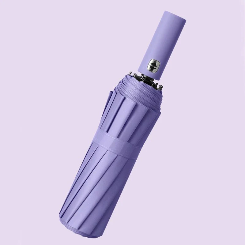 

Luxury Solid Color Business Automatic Umbrella Clear Folding Umbrellas for Man Women Rain Umbrella Female Male Dual use