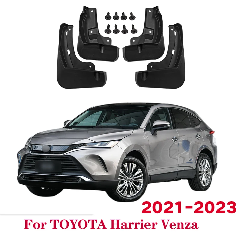 

MudFlaps For TOYOTA Harrier 2021-2023 Venza Mudguards Mud Flaps Splash Guards Front Rear Wheels Fender Car Accessories 4Pcs