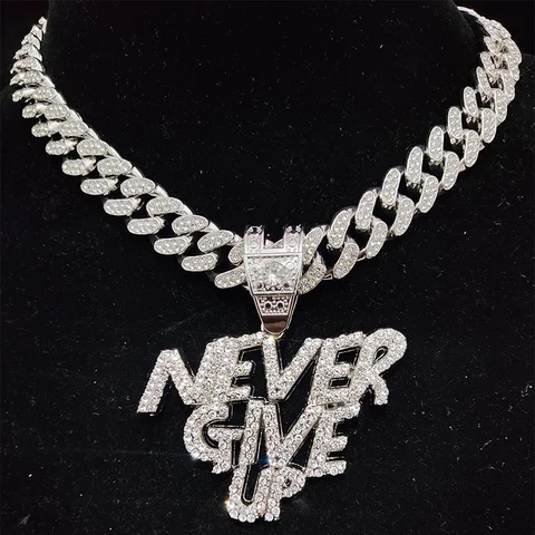 Ожерелье с кулоном в стиле хип-хоп для мужчин и женщин