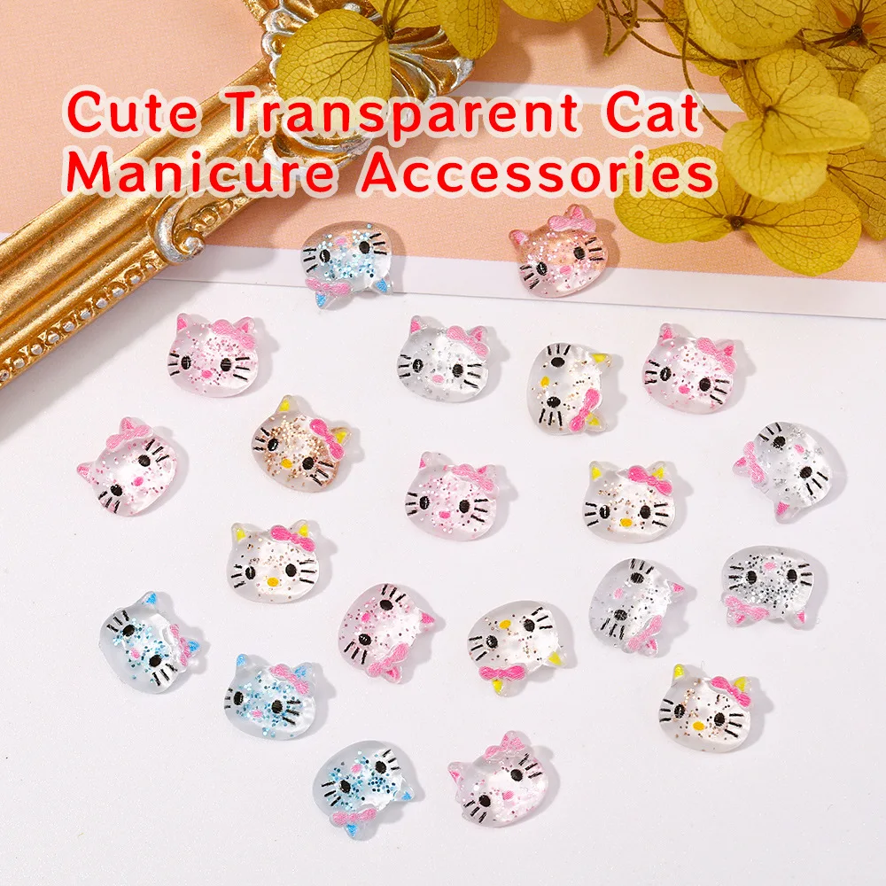 

20Pcs Sanrio Hello Kittys Nail Charms Kawaii Cartoon Kuromi Nail Jewelry Rhinestone Gems for Manicure Diy Decration Accessories