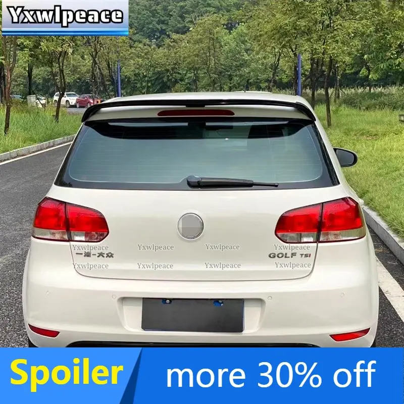 

For Volkswagen VW Golf 6 Spoiler 2010-2013 ABS Material Unpainted Color Trunk Wing Rear Roof Spoiler Body Kit Accessories