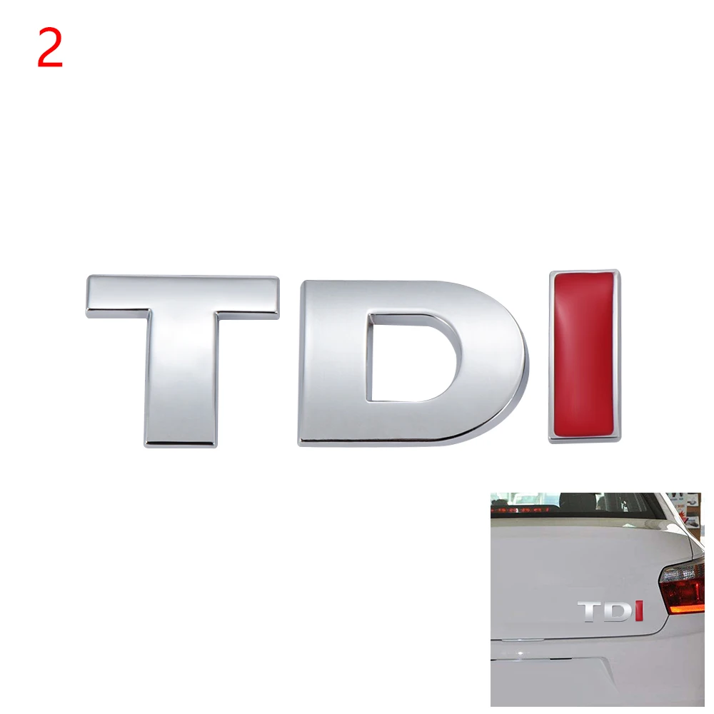 

Автомобиль 3D TDI Логотип задний багажник значок эмблема наклейка