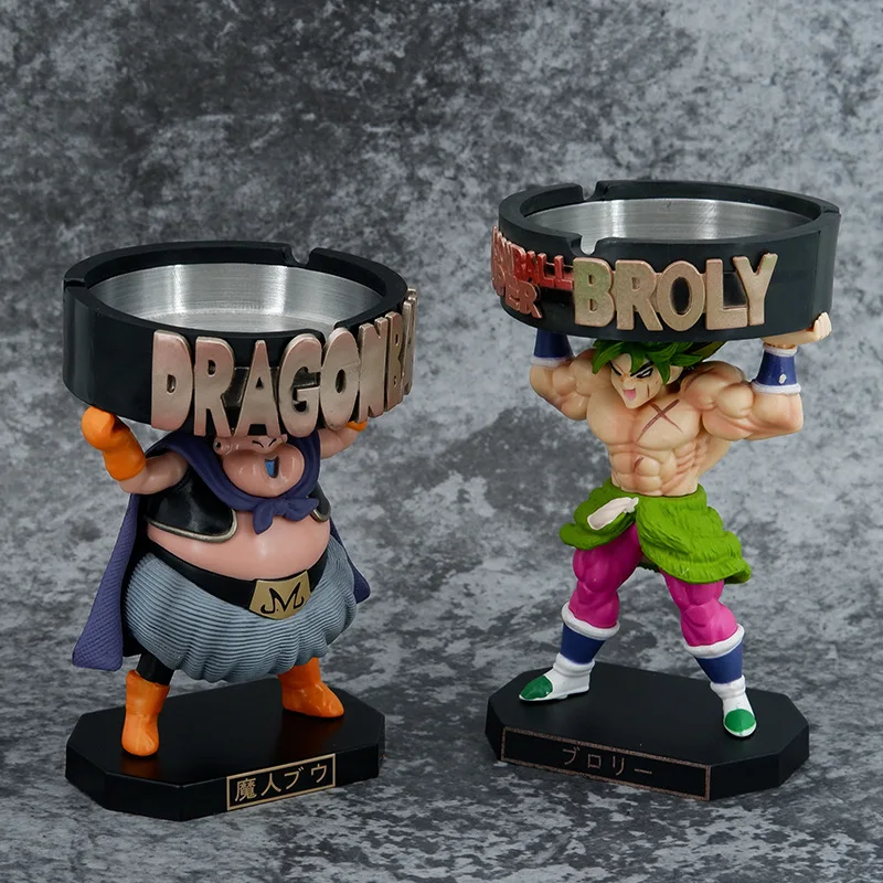 

Cartoon Anime Dragon Ball Z Son Majin Buu Broli Ashtray Action Figure Kid Toy Collection Figures For Halloween Gift