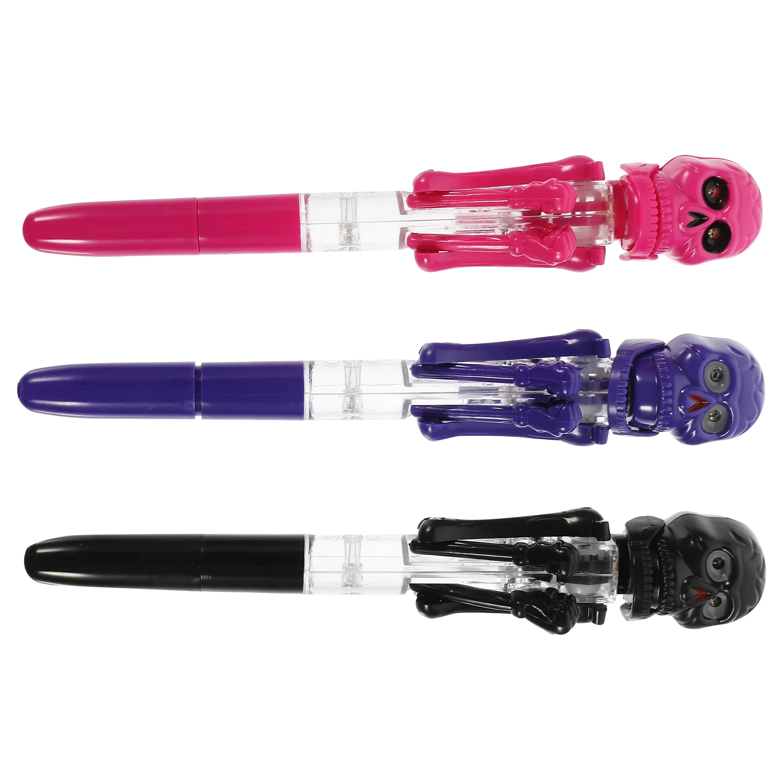3 шт. шариковая ручка на Хэллоуин подарки для письма светящиеся ручки реквизит