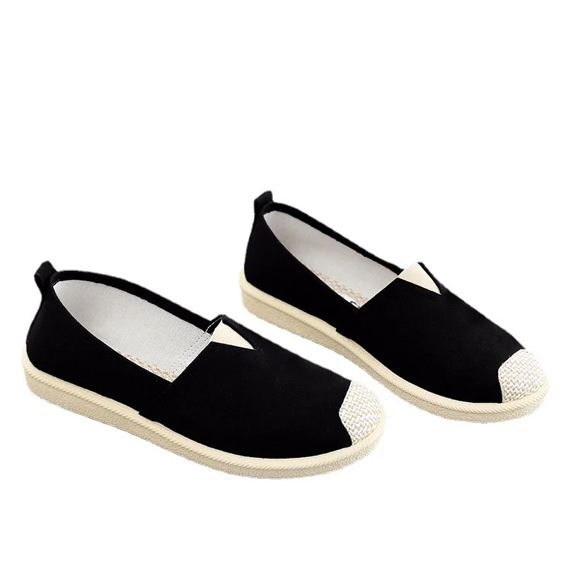 Women's Canvas Shoes Breathable Men's Casual Shoes Slip-on Hemp Shoes Graffiti Straw Women's Shoes Flat Shoes 2023 Summer Style