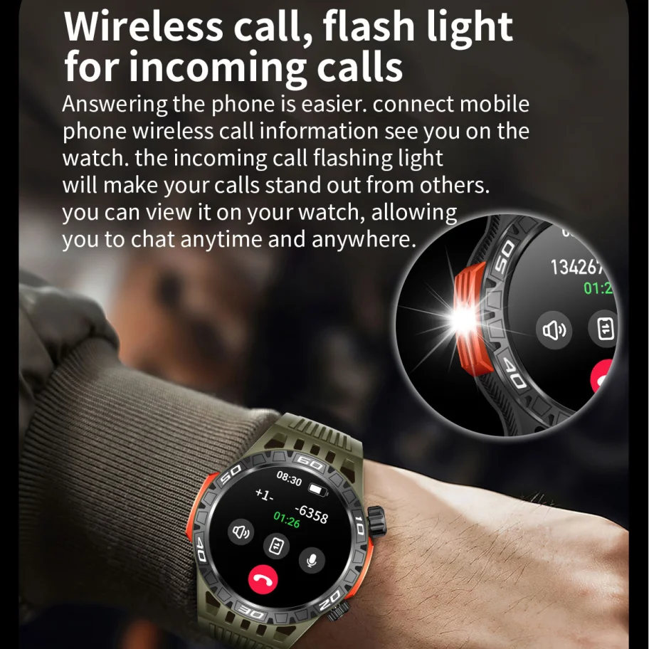 Смарт-часы Wonlex для мужчин Bluetooth телефонные звонки компас Уличный спорт 100 +