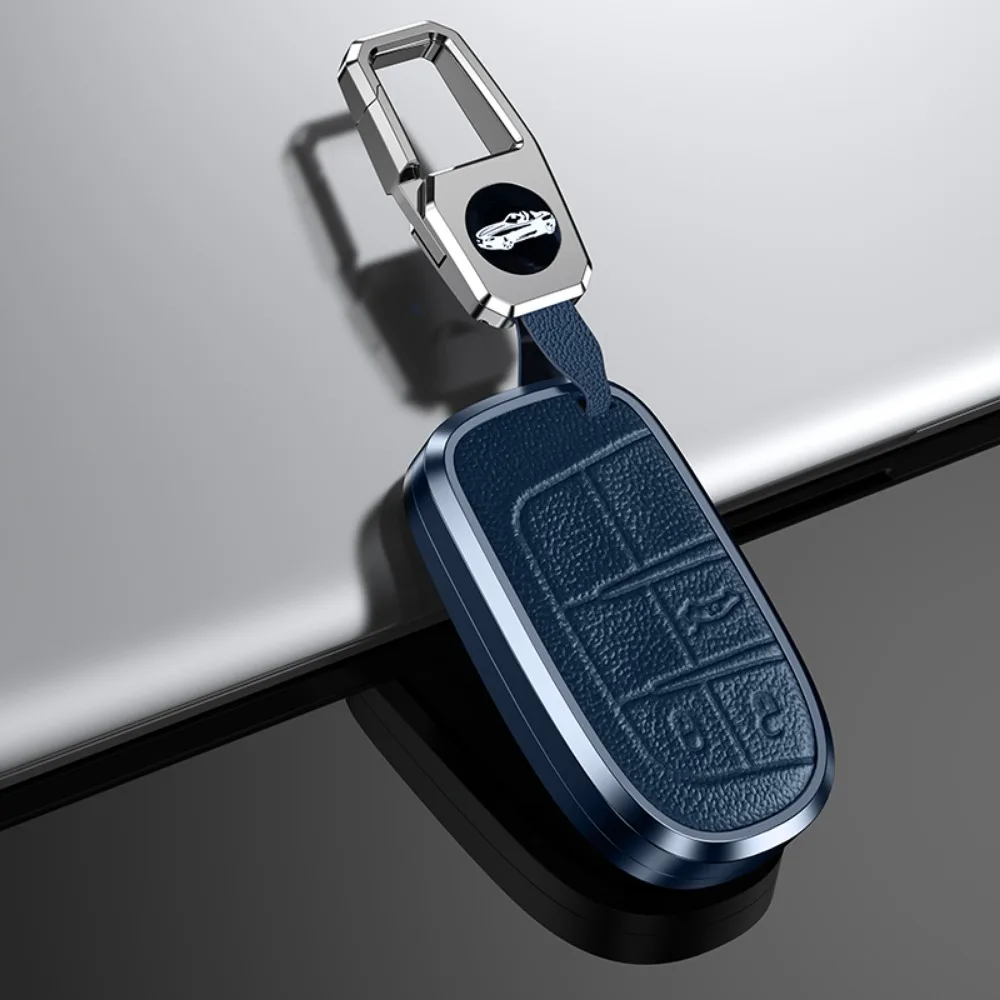 

Чехол для автомобильного ключа RONSI, брелок для Jeep Grand Cherokee WK2 KL Wrangler JK Commander Compass Dodger Chrysler 300, сумка для автомобильного ключа