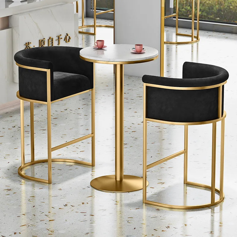 

Бархатные бархатные золотые барные стулья, высокий стул для офиса, современный роскошный барный стул, скандинавский парикмахерский салон, мебель для бара XY50BC