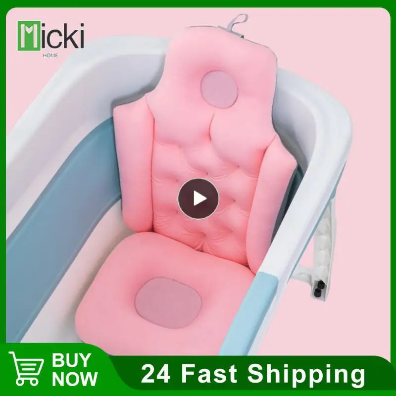 

Adult Soft Headrest Bath Bathtub Cushion Quick Dry Bath Bucket Cushion Bath Seat Support Mat Bath Tub Pad Chair Comfort Folding