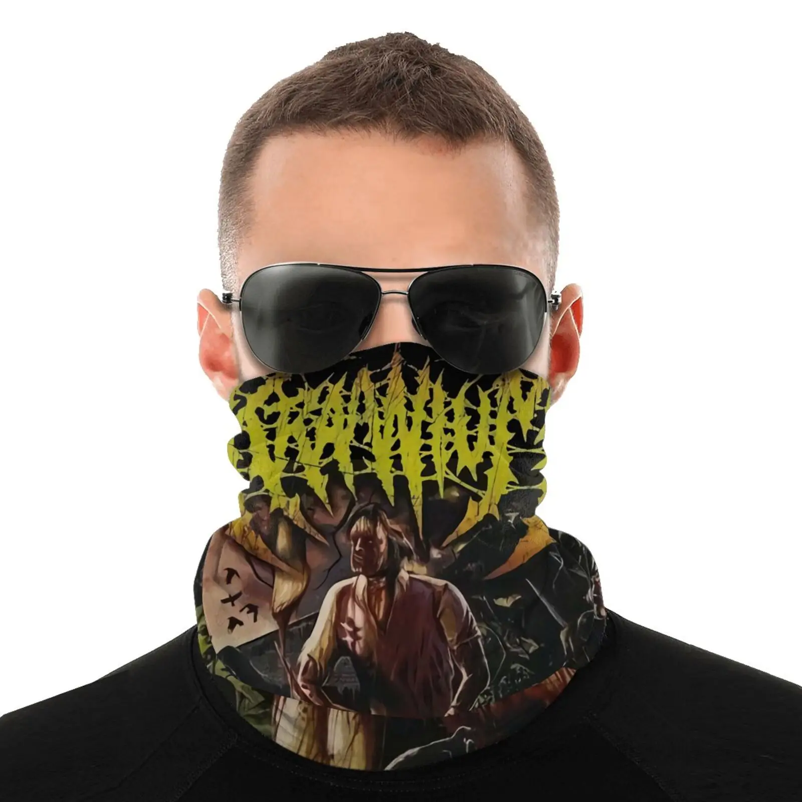 

Металлическая редкая Мужская бандана Kraanium Slam brudeath, походный шарф, мужская маска-Балаклава, головной убор