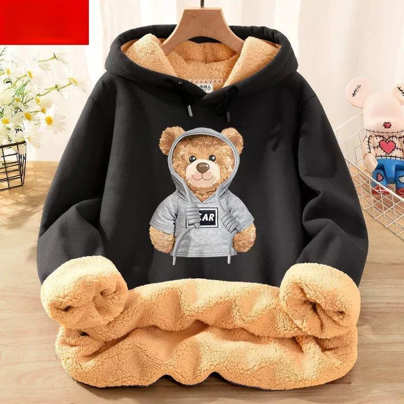 Winter Women's Coat Sweatshirt Fleece Top Hooded Pullover Lamb Fleece Jacket Free Shipping Warmth Plus Size Leisure Wholesale