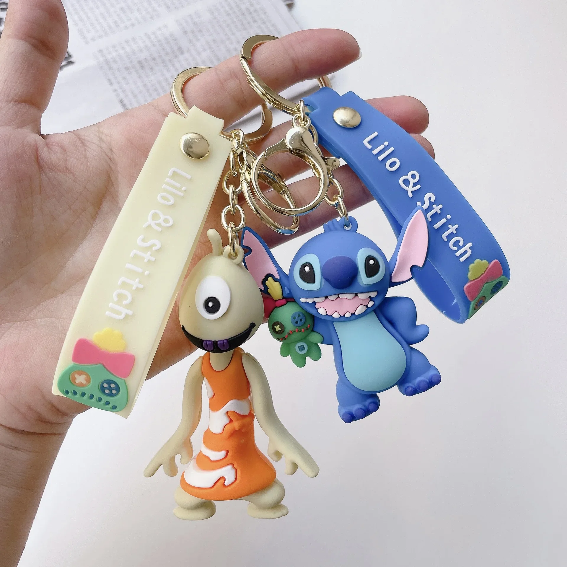 Силиконовый брелок со стичем Disney рисунок Лило и Ститч джемба плеакли аксессуары