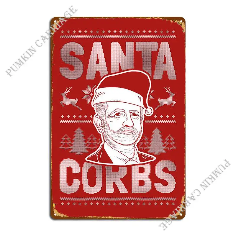 

Металлический знак Santa Corbs, классический оловянный плакат для паба
