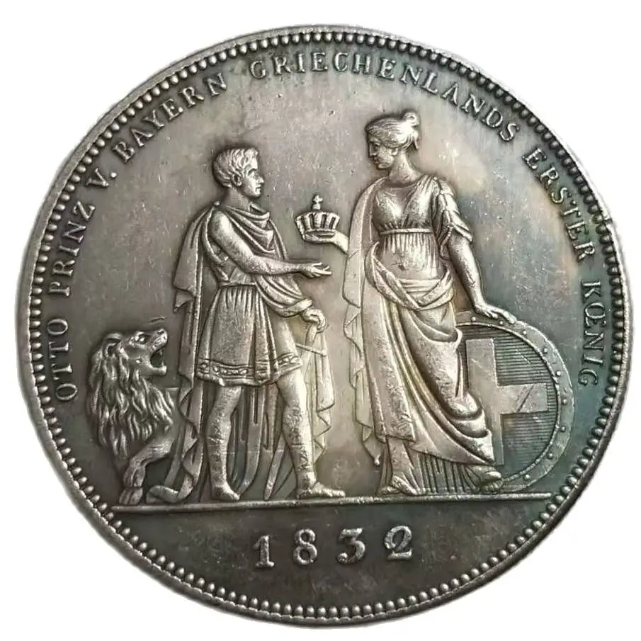 

1832 Germany Silver Plated Coins Copy Collectibles Coin Home Decoration Magic Coin Home Decoration Coins Christmas Gifts#1525