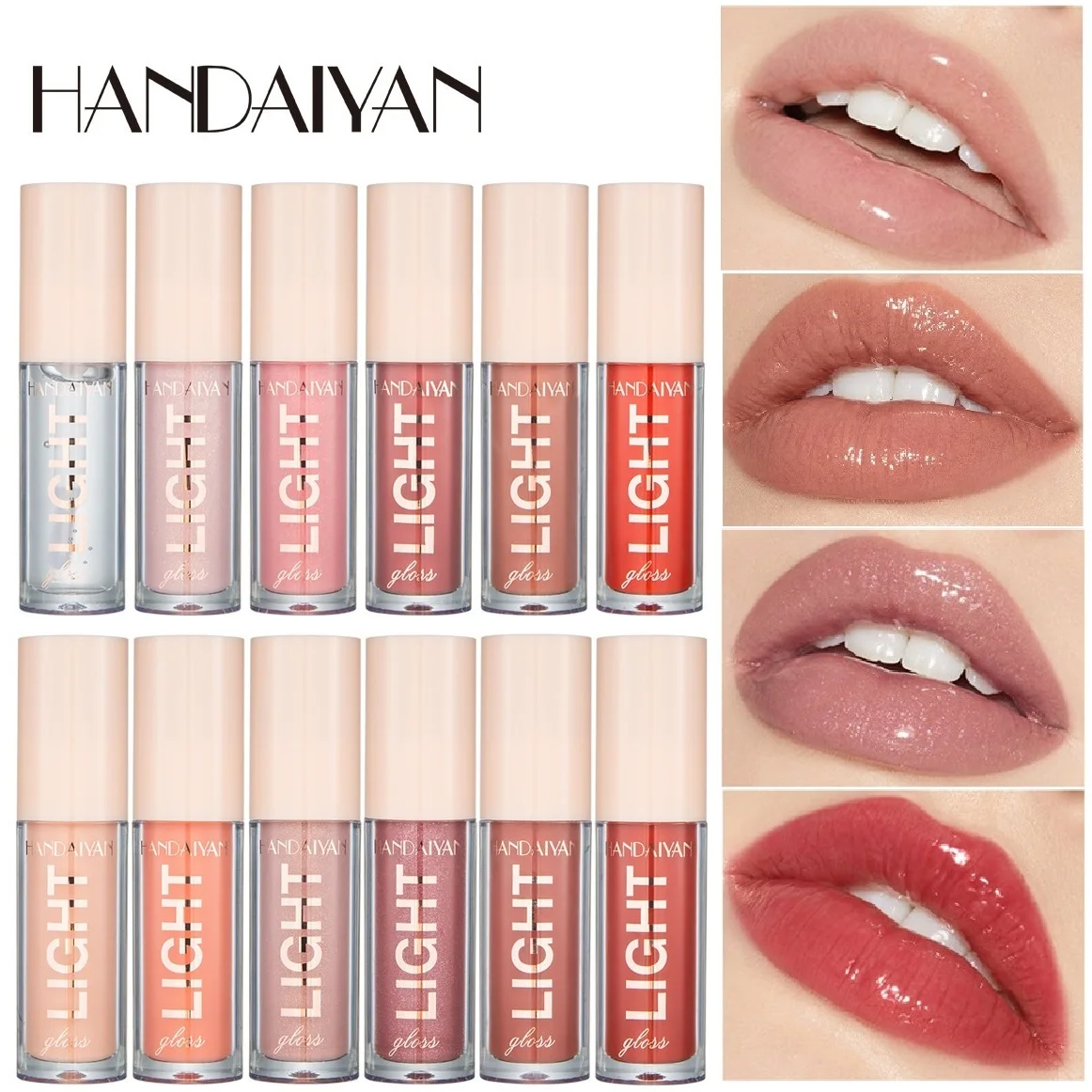Увлажняющий блеск для губ Handaiyan прозрачная жидкая помада прозрачный