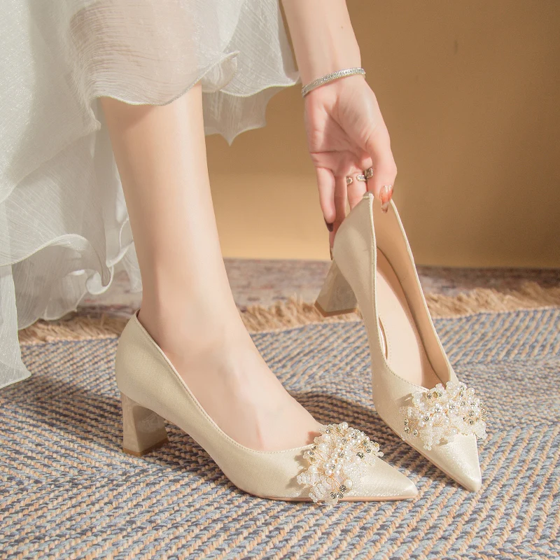 

Retro Women Shoes Sandals Ladies High Heels Pointed Toe Branded Pumps Lace-Up Slip On 2023 Straps African Bridal Spikes Fashion