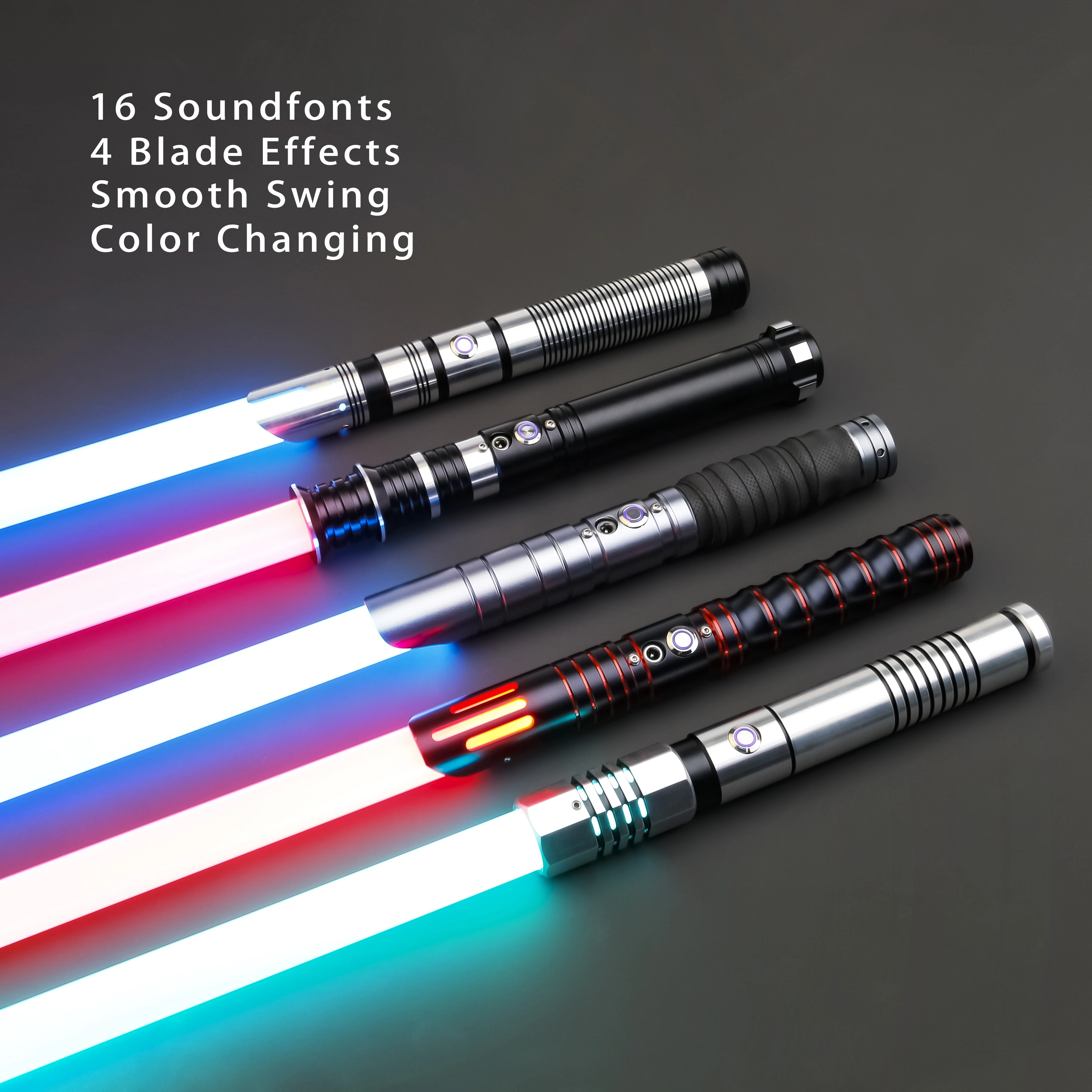 

Световой меч TXQSABER, плавная качели, тяжелый дуэль, 16 звуковых шрифтов, RGB, металлическая ручка джедая, косплей, Рождественский лазерный меч, ро...