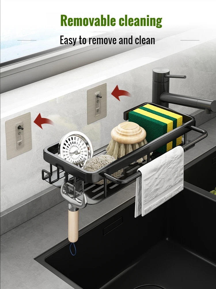 rag rack kitchen storage rack rack seasoning rack domestic sink sponge hanging type drain basket water fabulous draining gadget free global shipping