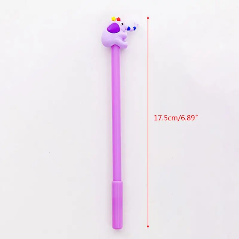 

4pcs 0.5mm Kawaii Elephant Gel Pen Signature Neutral Pens Stationery Student Writing Tool School Office Supplies Novelty Kids