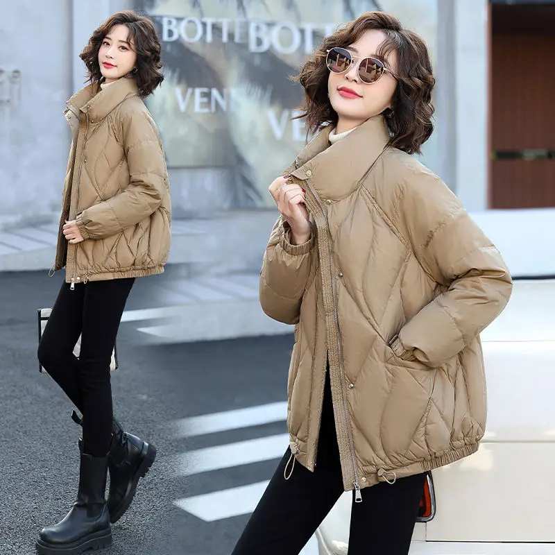 Женская короткая парка на молнии с хлопковой подкладкой