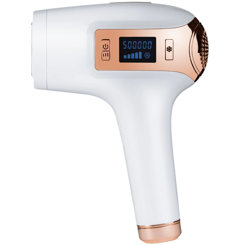 

Аппарат для лазерного удаления волос, устройство для перманентного удаления волос IPL для лица и тела, для домашнего использования, 500000 вспышек, с охлаждением от льда