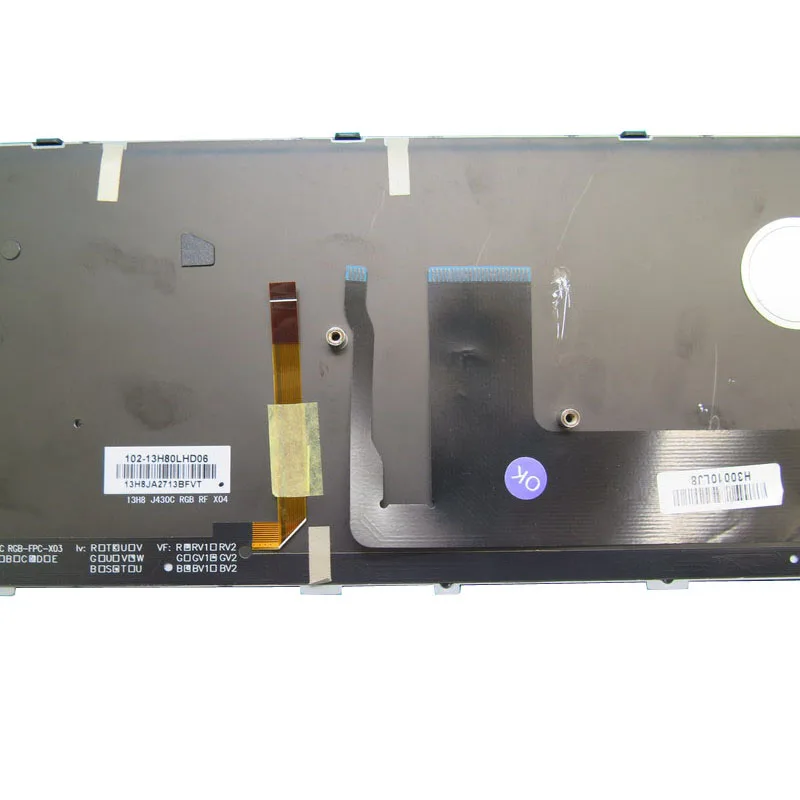 Клавиатура для ноутбука CLEVO P650RS P651RS P651RS-G MP-13H86P0J430C 6-80-P65S0-150-1 P650HP6 P650HP6-G P651HP6 P651HP6-G