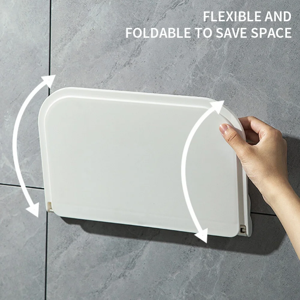 Полка для полотенец в ванную комнату складная конструкция из АБС-пластика