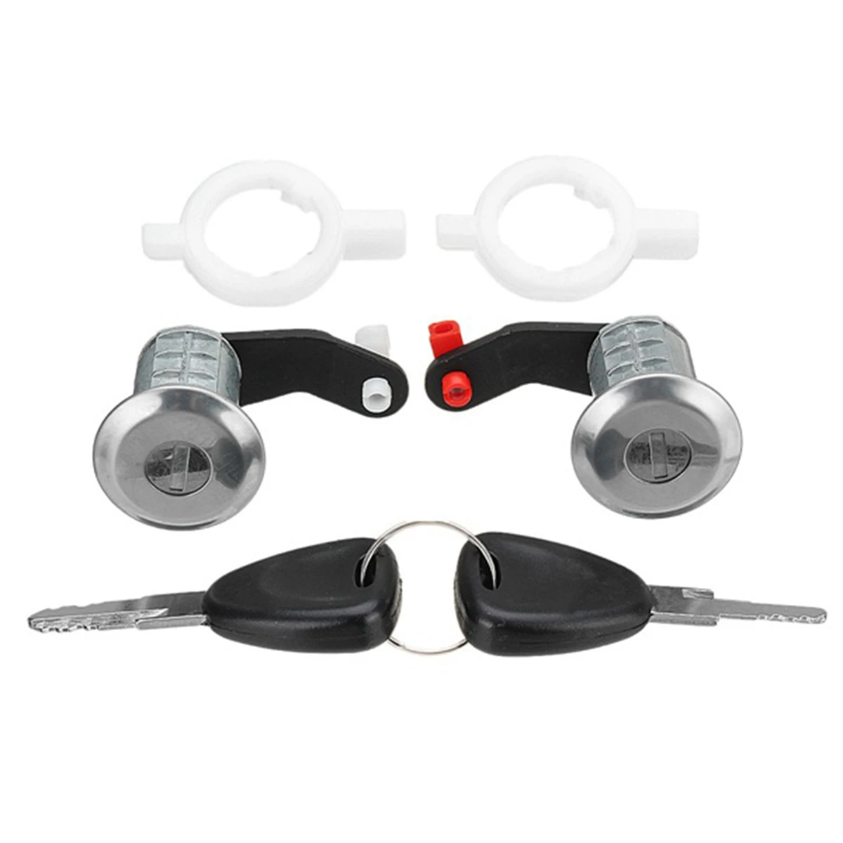 Цилиндр переднего левого и правого автомобильного дверного замка с 2 ключами для