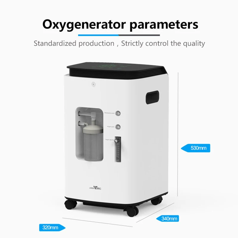 

5L Professional Medical Oxygen Concentrator 93% High Purity Flow O2 Generators Air Purifier Ventilator Oxygen Machine Home Care
