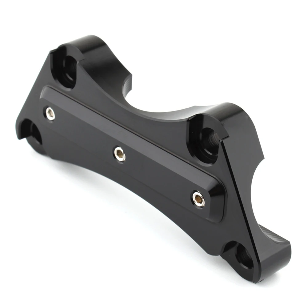 Хромированный/черный зажим на руль мотоцикла 1 дюйм верхний для моделей Harley Davidson